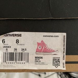 All Pink High Top Converse